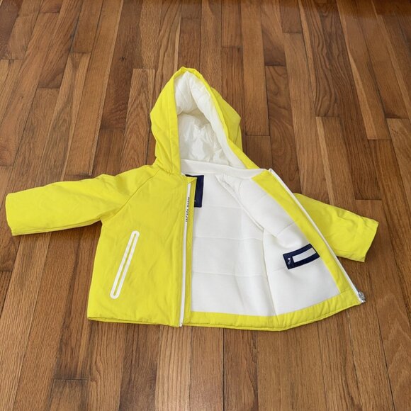 Jacadi Paris Jacket Baby Yellow Padded Size 18 M / 81CM Very Nice - Picture 7 of 9